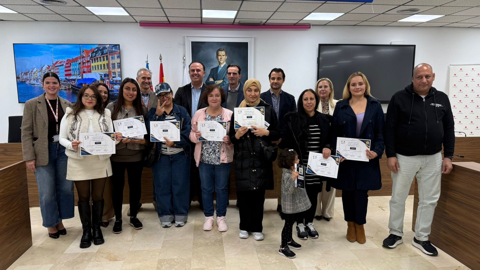 Representatives from AGAMED, Cruz Roja and Torrevieja City Council at the presentation of the second edition of Programa OLA on 25 November 2025