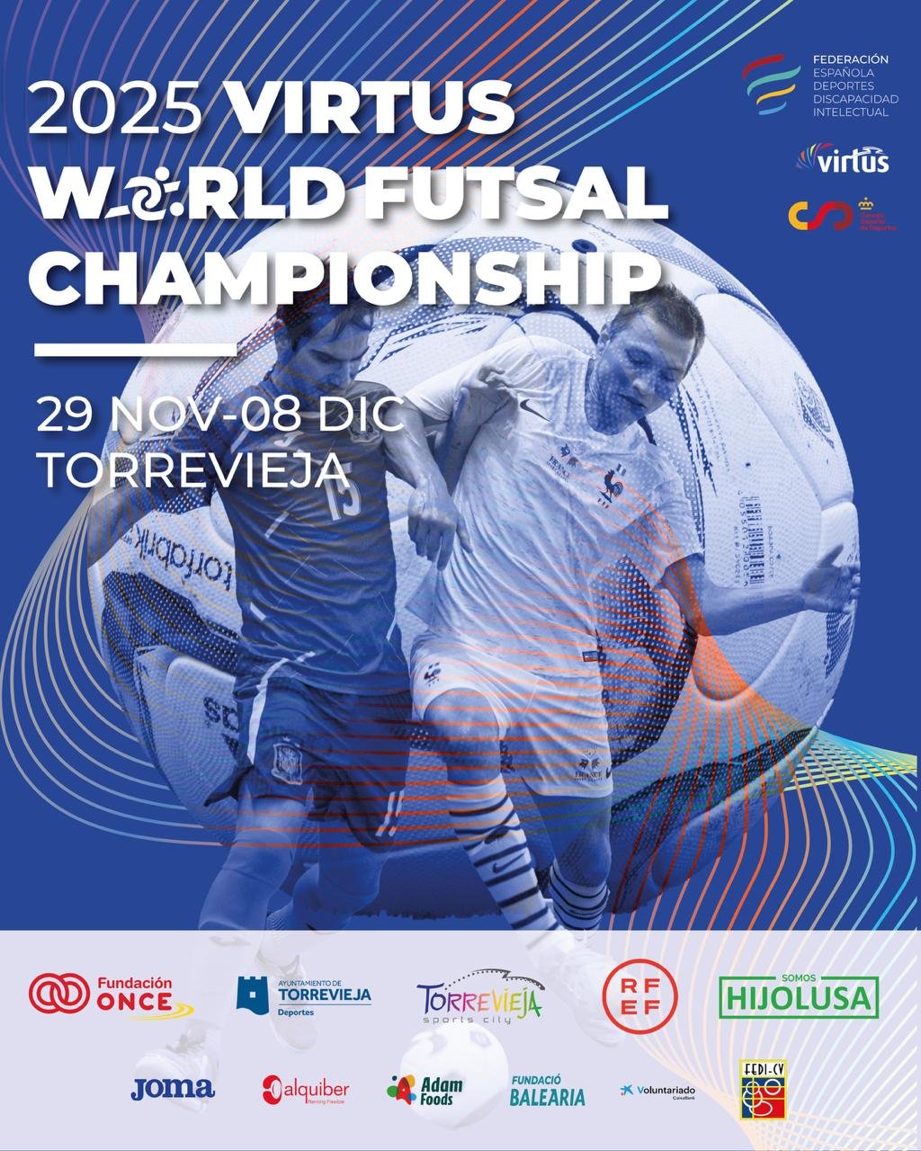 Official poster for FEDDI World Futsal tournament 2025