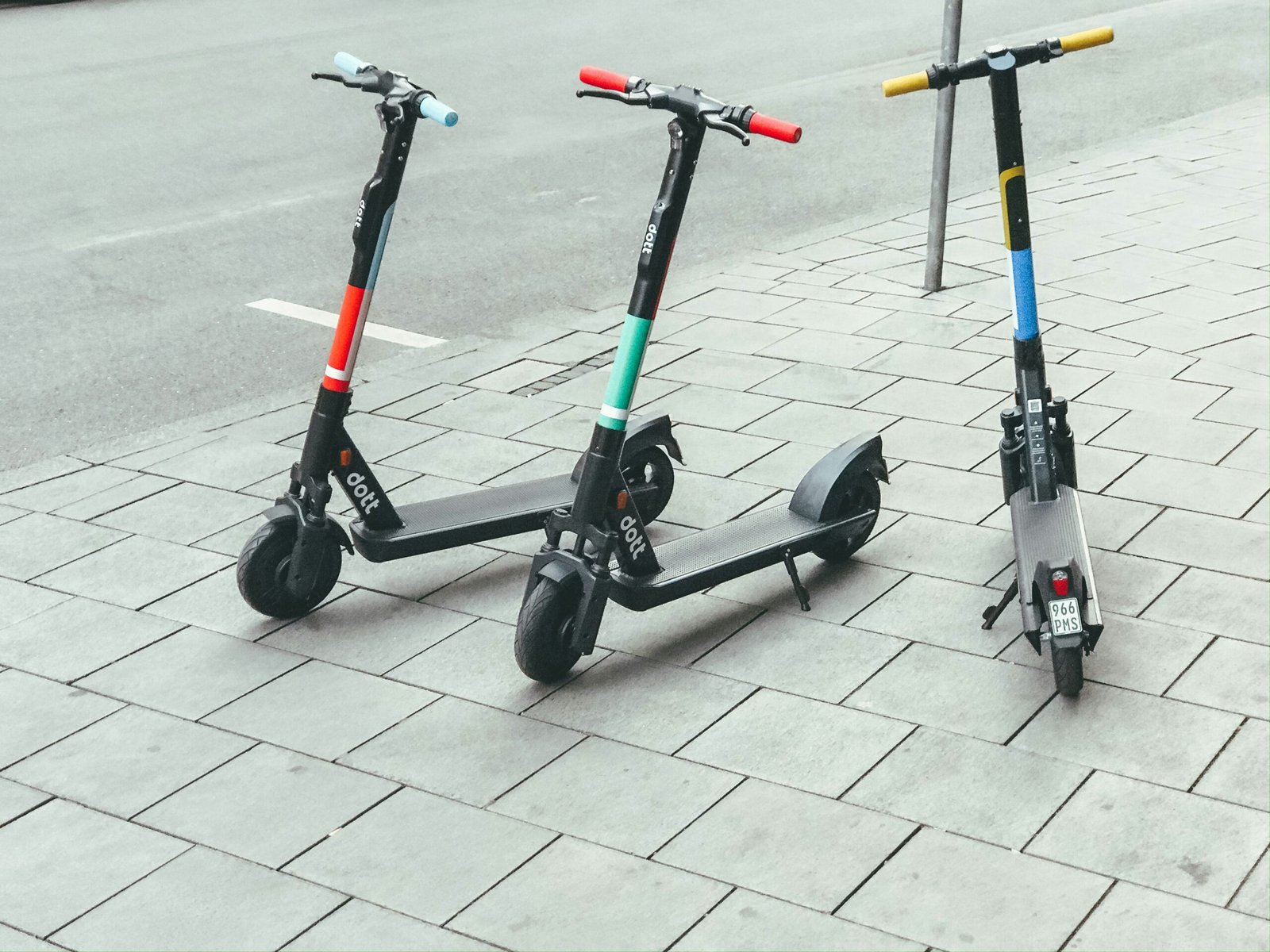 Electric scooter rider on Costa Blanca