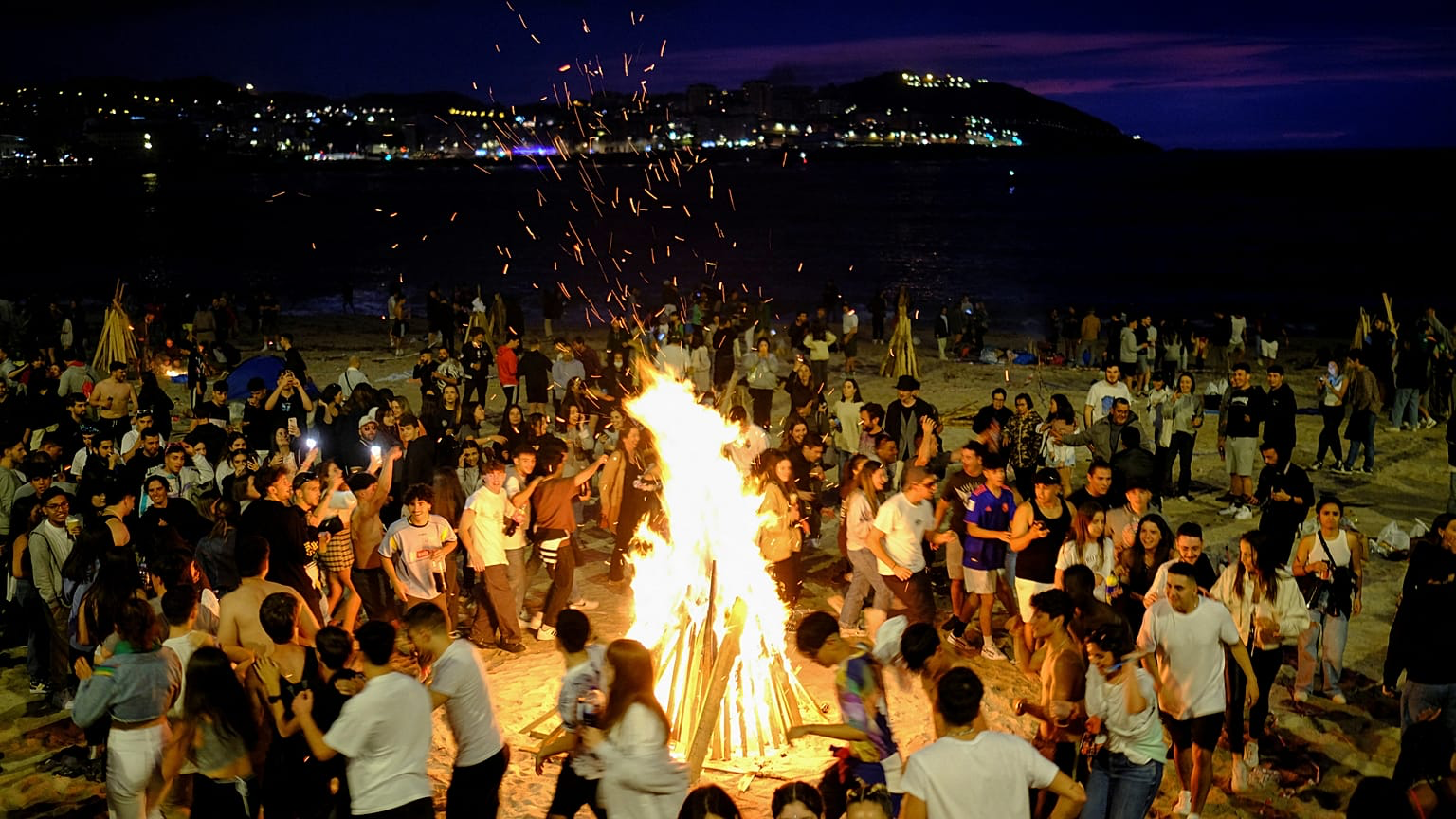 San Juan bonfire celebration
